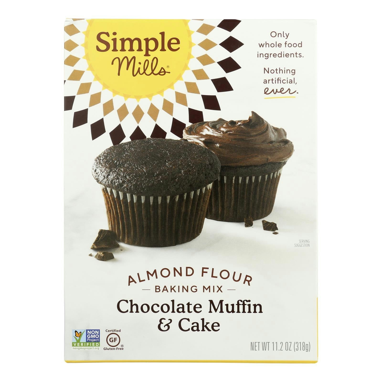 Simple Mills - Mix Chocolate Muffin Cake 11.2 oz (Pack of 6)