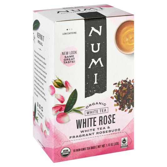 Numi Teas Tea White Rose 16 Bg Pack of 6