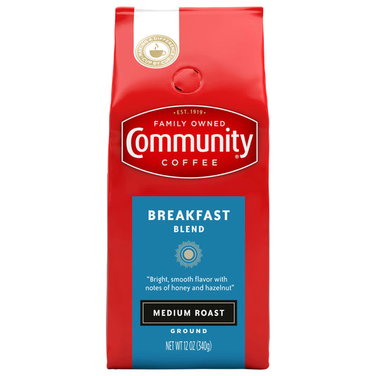 Community Coffee Ground Breakfast Blend 12 Oz Pack of 6