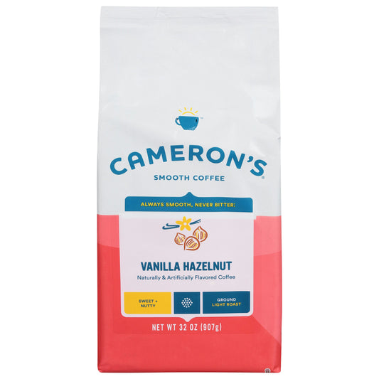 Camerons Coffee Coffee Vanilla Hazelnut 32 Oz Pack of 4