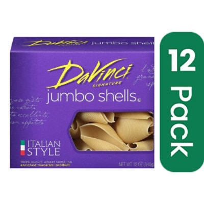 Davinci Pasta Shell Jumbo 12 oz (Pack Of 12)