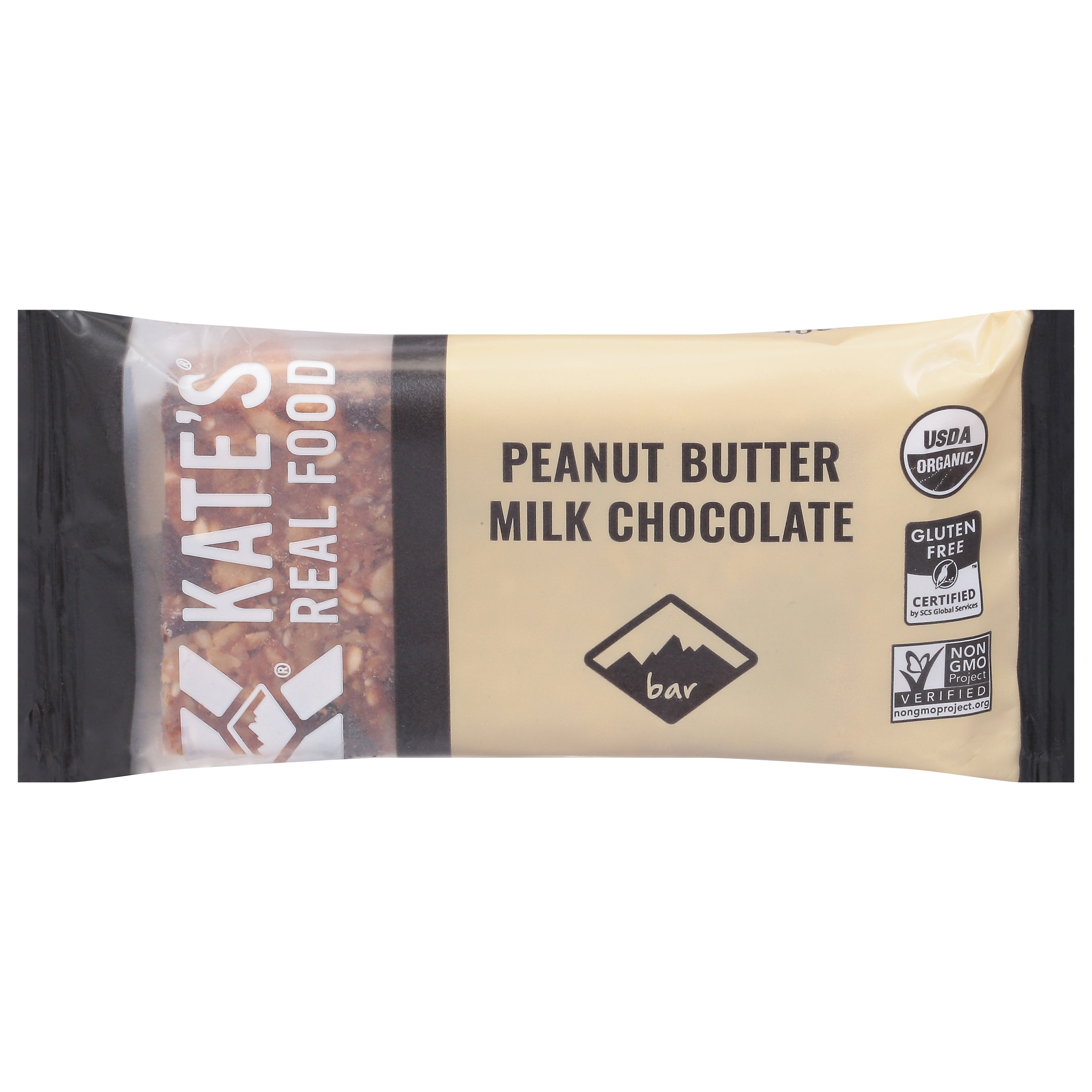 Kate's Real Food Bar Tram Peanut Butter Milk Chocolate