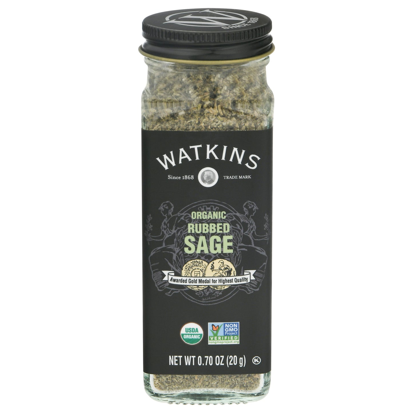 Watkins Seasoning Sage Rubbed Organic 0.7 Oz (Pack of 6)