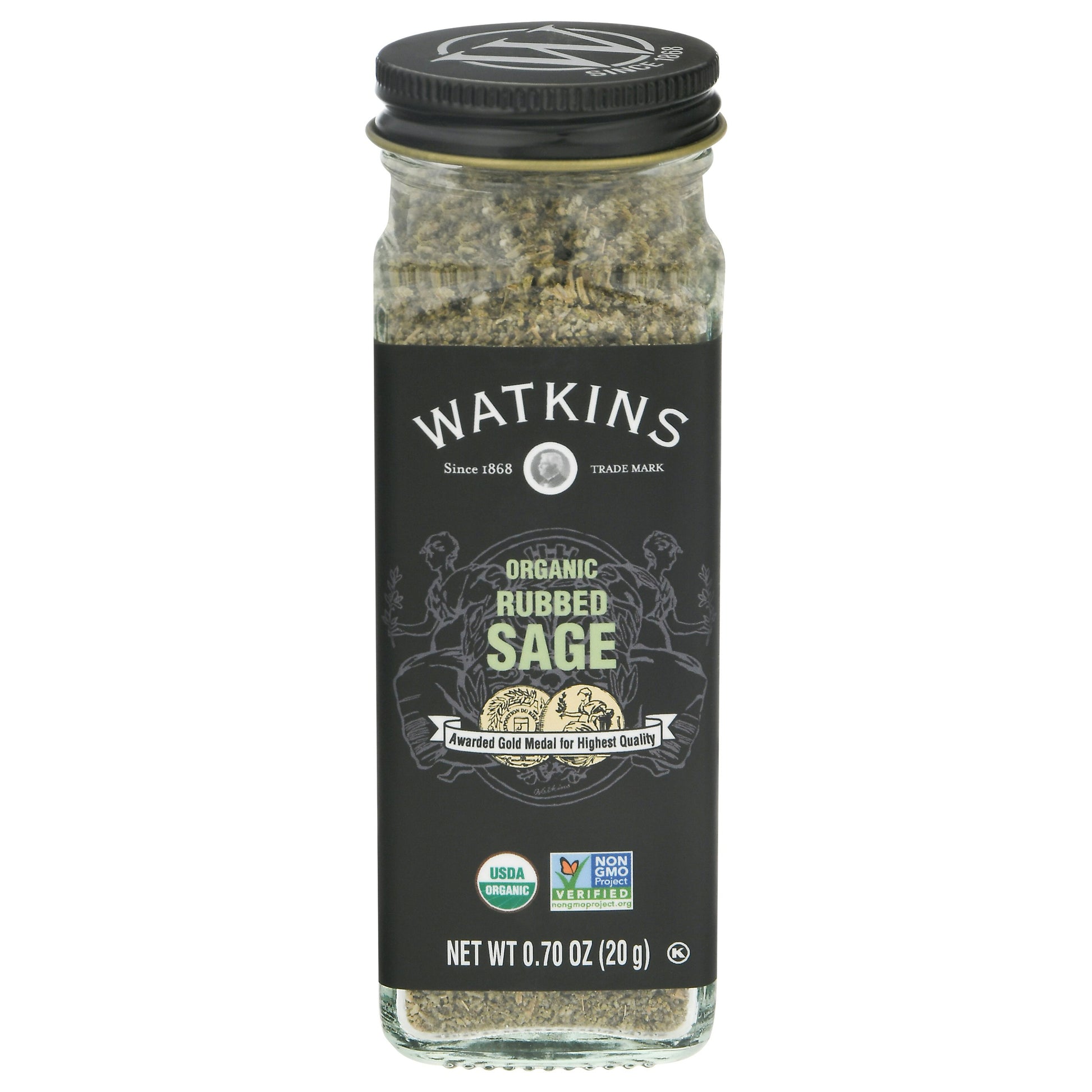 Watkins Seasoning Sage Rubbed Organic 0.7 Oz (Pack of 6)