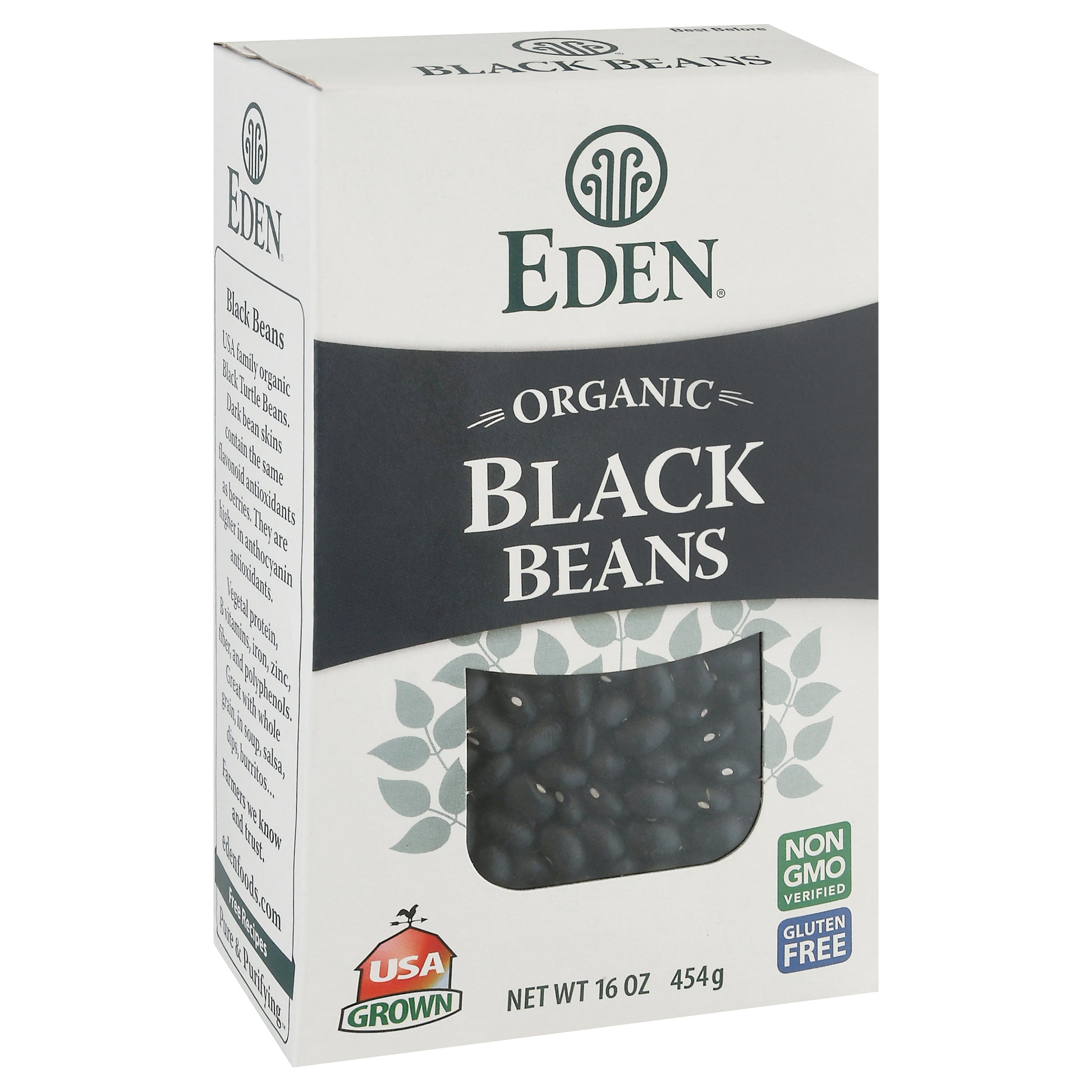 Eden Foods Bean Dry Black Box 16 Oz (Pack Of 12)