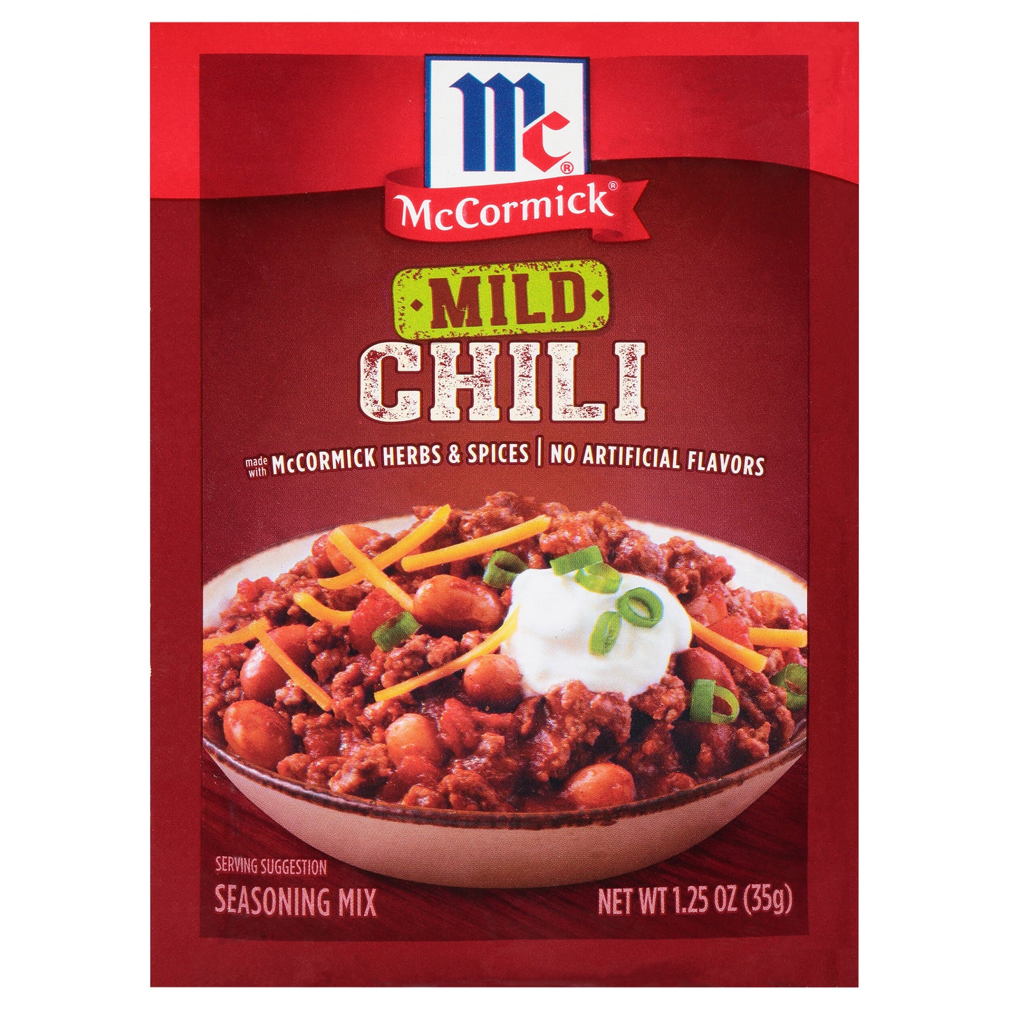 Mc Cormick Seasoning Chili Mild 1.25 oz (Pack Of 12)