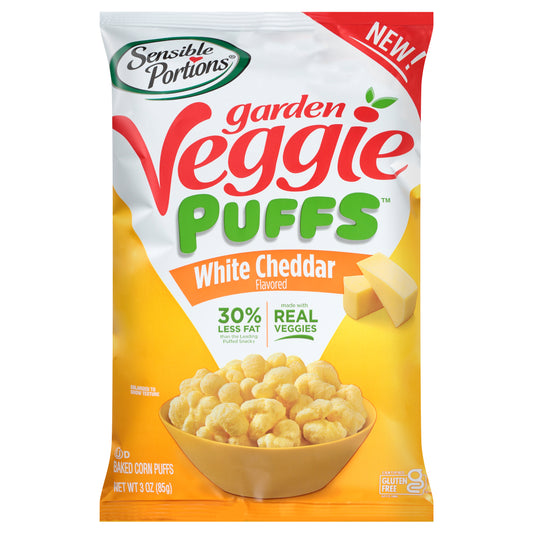Sensible Portions Puffs Veggie White Cheddar 3 oz (Pack Of 6)