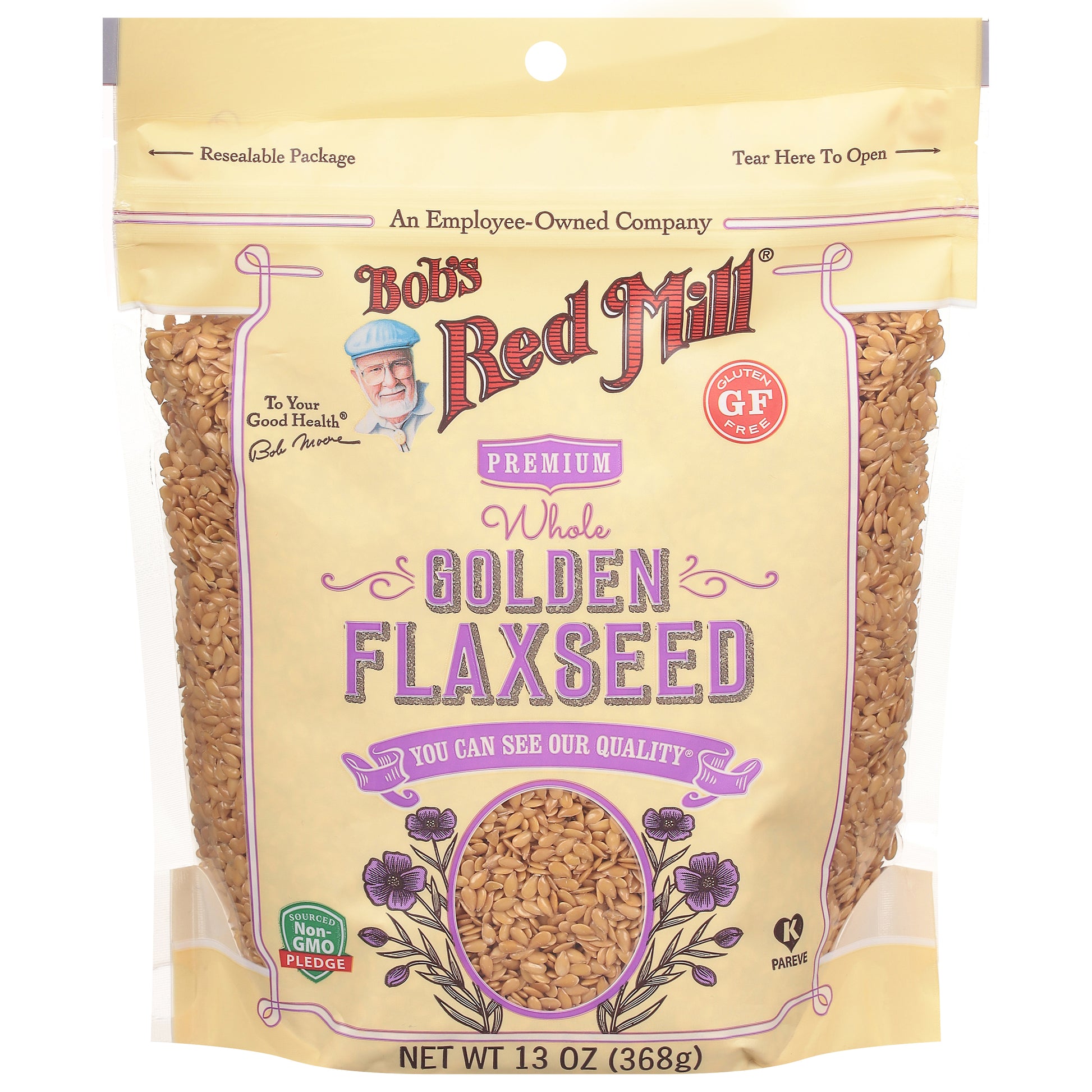 Bobs Red Mill Flaxseed Goldn 13 oz (Pack Of 4)
