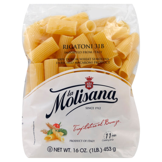 La Molisana Pasta Rigatoni Bronzo 16 oz (Pack Of 12)