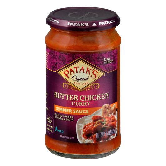 Pataks Sauce Butter Chicken Mild 15 Oz Pack of 6
