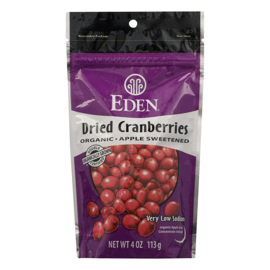 Eden Foods Eden Organic Dried Cranberries Apple Sweetened - 4 oz (Pack of 15)