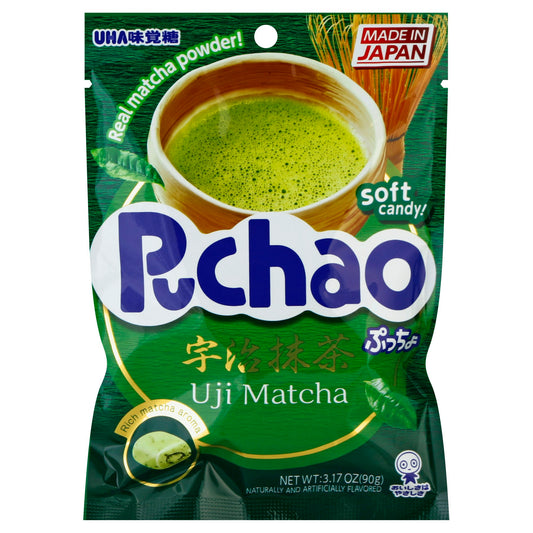 Uha Mikakuto Candy Mix Puchao Matcha 3.17 oz (Pack of 6)