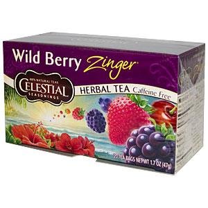 Celestial Seasonings Herb Tea Wild Berry Zingr 20 Bag