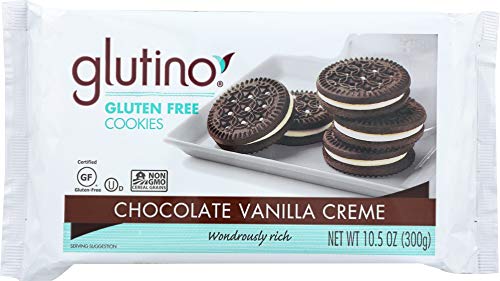 Glutino Cookie Sandwich Chocolate Vanilla Creme