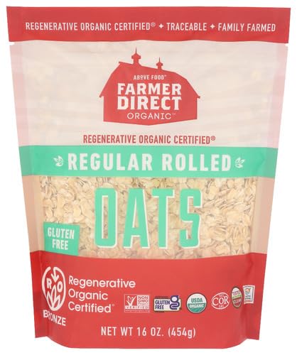 Farmer Direct Organic Rolled Regular Oats Hot Cereal