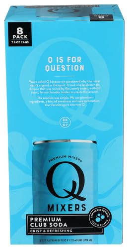 Q Tonic Soda Club Can 8 Pack Club Soda Beverage