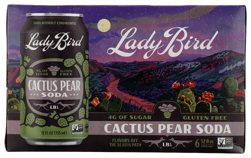 Lady Bird Soda Prickly Pear Craft Soda Bottle