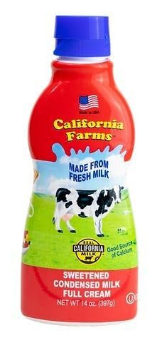 California Farm Condensed Milk Sweet Creamy Flavor
