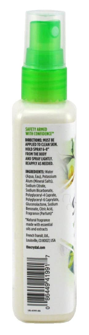 CRYSTAL BODY DE (Pack Of 15) Crystal Body Deodorant Spray Vanilla Jasmine 4 Oz