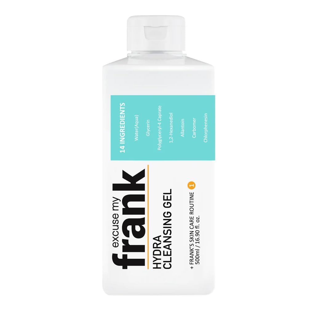 EXCUSE MY FRANK (Pack of 4) Excuse My Frank Facial Cleanser Hydrating Cleanser Gel 16.9 Fl Oz