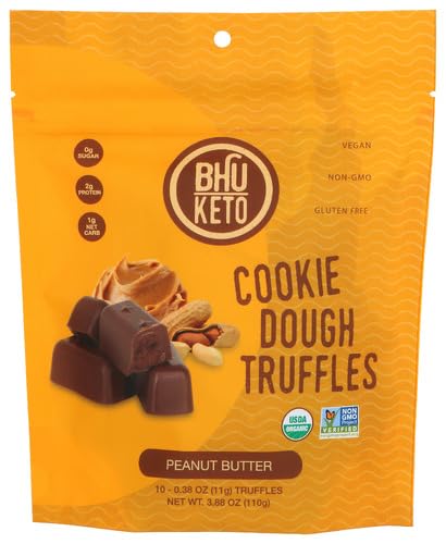 Bhu Foods Truffles Cookie Dough Peanut Butter Chocolate Bagg