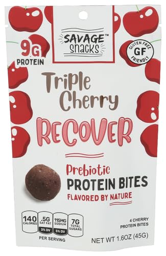 Savage Snacks Protein Bite Recovery Cherry