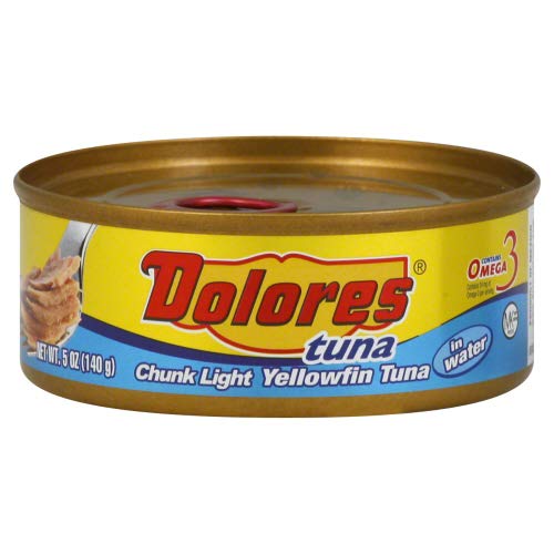 Dolores Yellowfin Tuna in Water Natural Authentic Mexican Cann