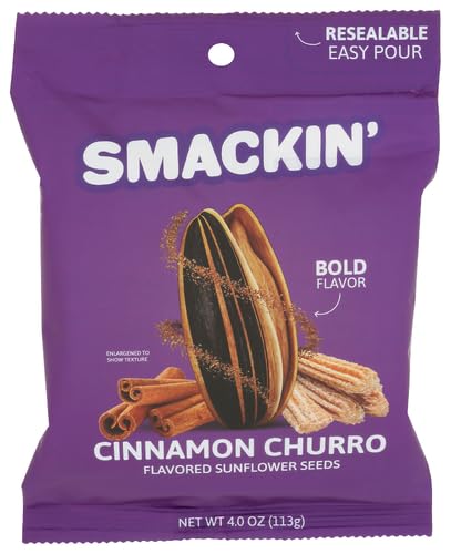 Smackin Snacks Sunflower Seeds with Churro Flavor