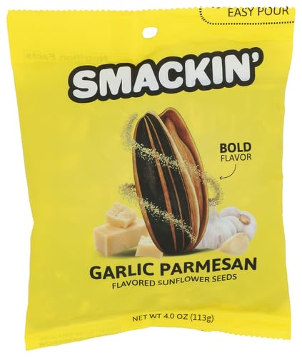 Smackin Snacks Roasted Garlic Parmesan Sunflower Seeds