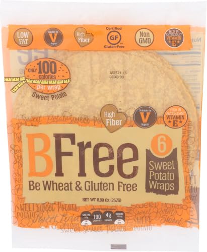 Bfree Wrap Sweet Potato 9 in Flatbread Wrap 6 Count
