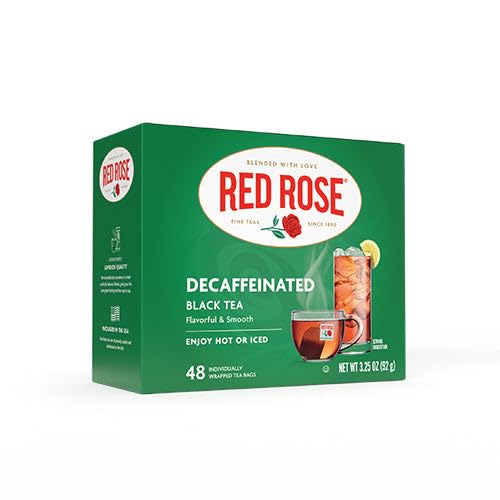 Red Rose Tea Black Decaf Tea Bags 1 Packets