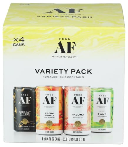 Free Af Na Mocktail Variety 4 Pack Carbonated Beverage