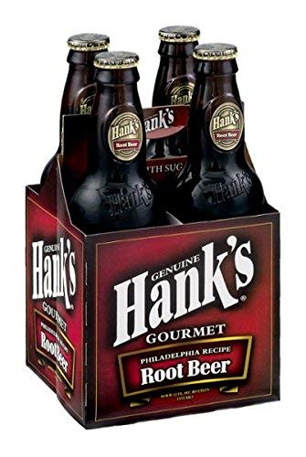 Hanks Soda Root Beer 4 Pack Bottle
