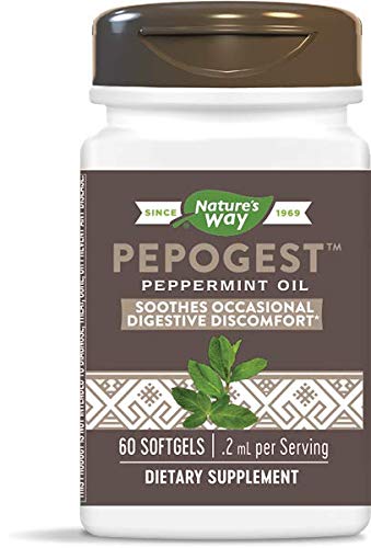 NATURES WAY (Pack of 5) Natures Way Pepogest Peppermint Oil 60 Sg