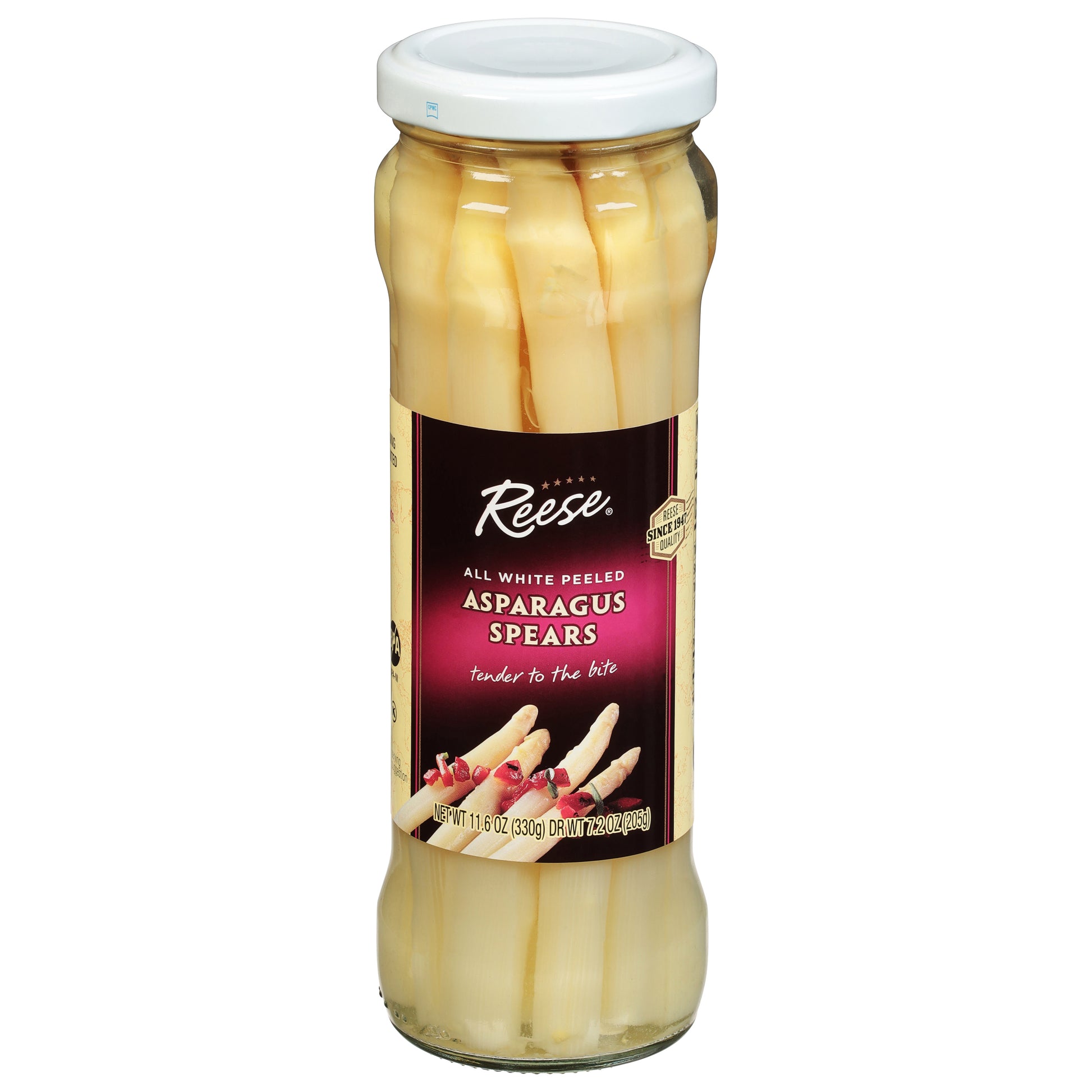 Reese Asparagus White Glass 11.6 oz (Pack Of 6)