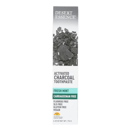 Desert Essence - Tthpst Actvtd Chrcoal Cf - 6.25 OZ (Pack of 3)