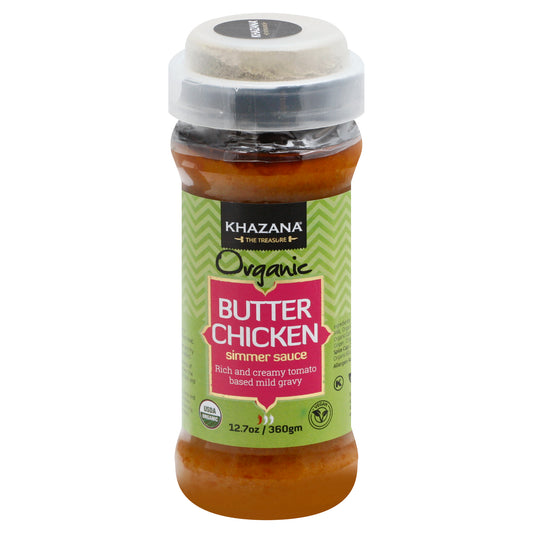 Khazana Sauce Simmer sauce Butter Chicken 12.7 Oz (Pack Of 6)