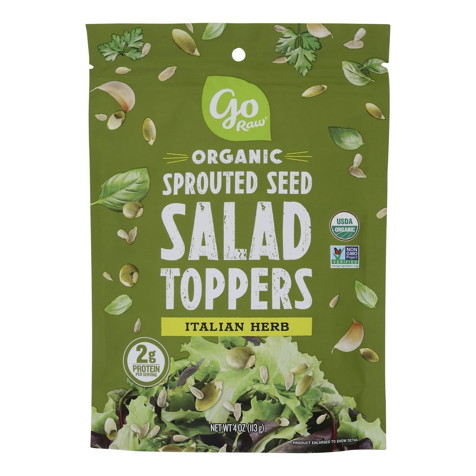 Go Raw Organic Sprouted Seed Salad Toppers Italian Herb