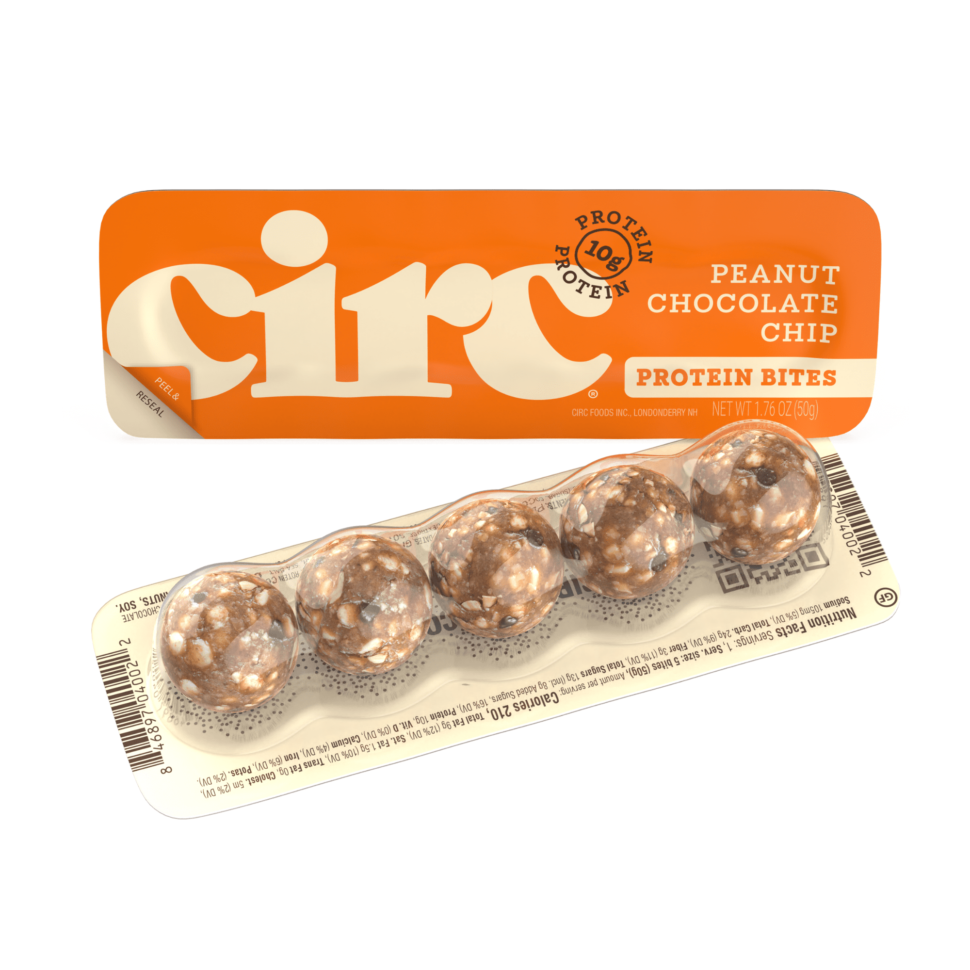 CIRC (Pack of 24) Circa Bites Peanut Chocolate Chip 1.76 Oz