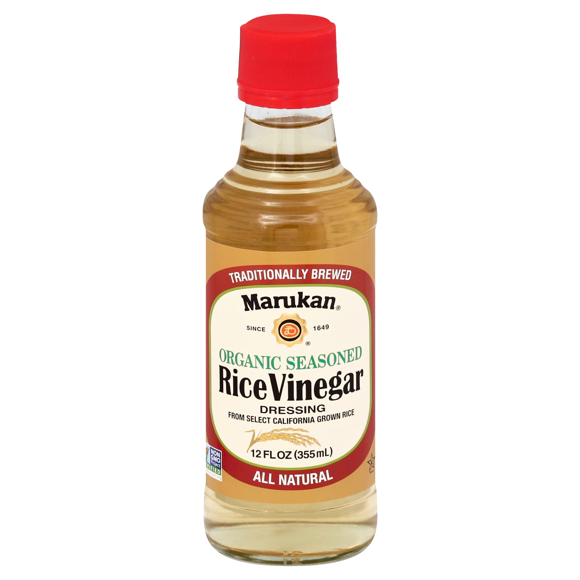 Marukan Vinegar Rice Seasoned Organic 12 FO (Pack Of 6)