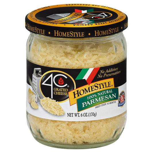 4C Foods Cheese Parmesan Hmestyle 6 oz (Pack Of 6)