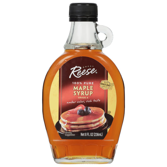 Reese Syrup Maple Pure 8 Oz (Pack Of 12)