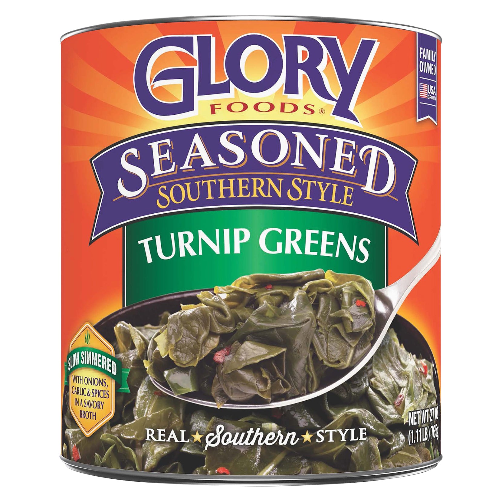 Glory Foods Greens Turnip 27 oz (Pack Of 12)