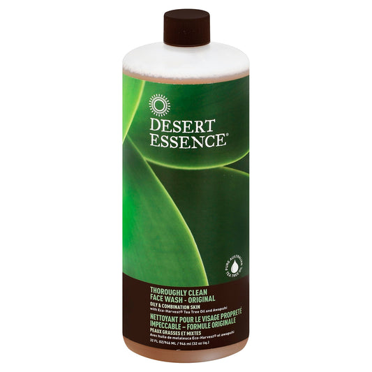 Desert Essence Wash Face Thoroughly Clean 32 Fo Pack of 3