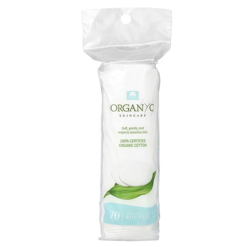 ORGANYC (Pack Of 12) Organyc Cotton Round 70 Pieces