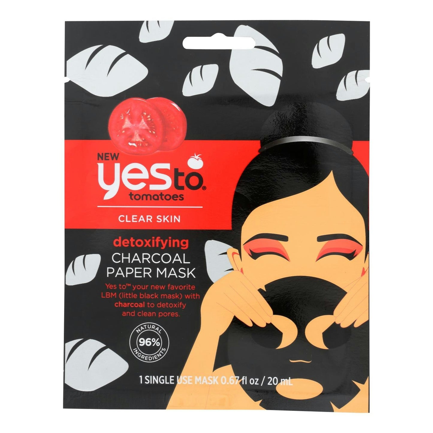 Yes To - Mask Charcoal Paper .67 fl. oz (Pack of 6)