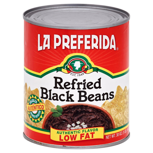 La Preferida Bean Refried Black 30 oz (Pack Of 12)