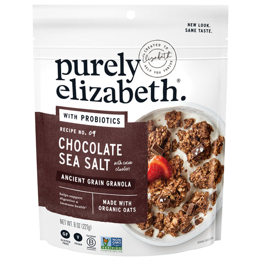Purely Elizabeth Granola Probiotic Chocolate Sea Salt 8 oz (Pack Of 6)