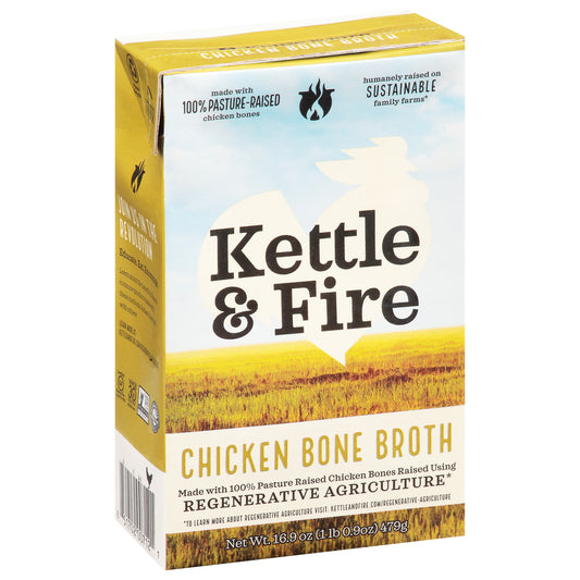Kettle And Fire Broth Chicken Bone Pasture Raised 16.9 Oz (Pack Of 6)