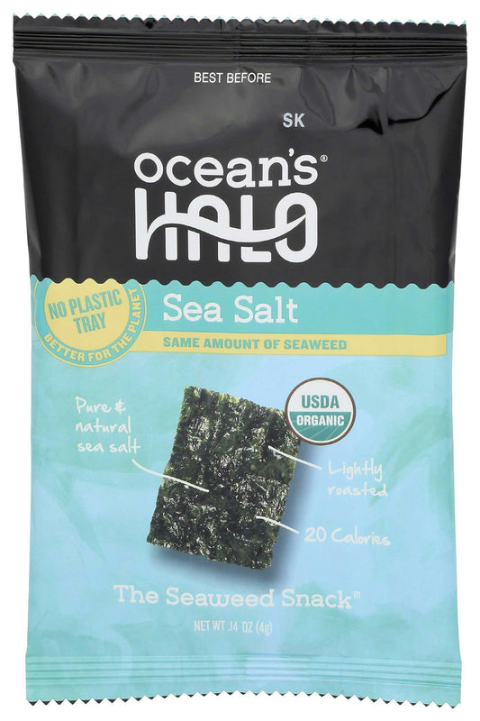 Oceans Halo Sea Salt Seaweed Snacks - 0.14 Ounce (Pack of 20)